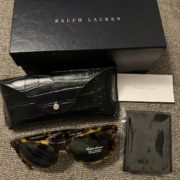New in Box Ralph Lauren RL8129-P 5004/52 Sunglasses 56 145 + Case Lens Cloth - Picture 2 of 5